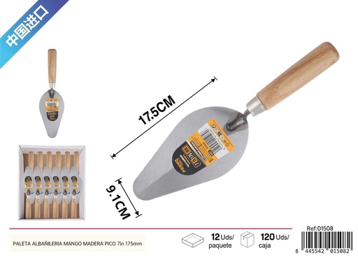 [01508] Pala de albañilería 7 pulgadas - Herramientas de construcción