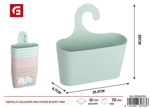[120164783] Cestillo colgante multiusos M surtido - Artículos de baño y estanterías