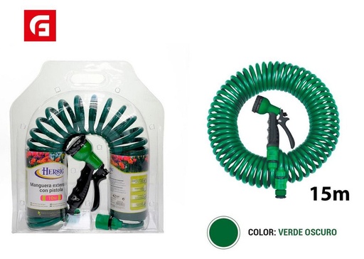 [190369083] Manguera extensible verde 15m - Jardinería y accesorios de riego