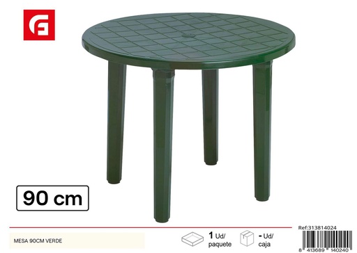 [313814024] Mesa de plástico verde 90CM - Mobiliario de jardín