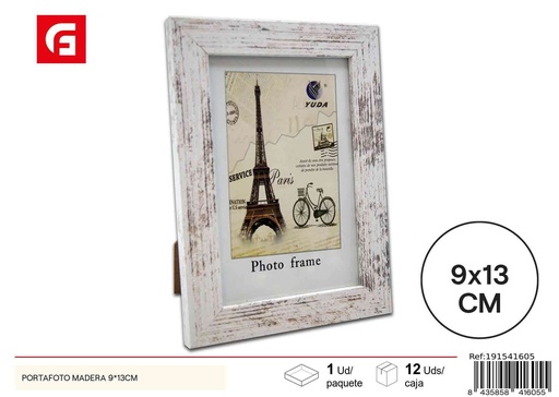 [191541605] Portafoto de madera 9x13 cm - Marcos de fotos y decoración
