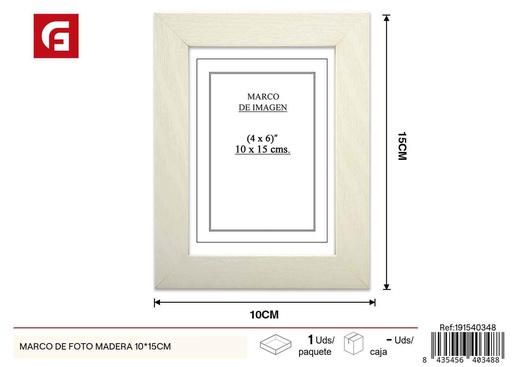 [191540348] Portafoto de madera 10x15cm - Marcos decorativos