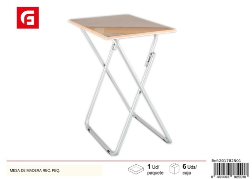 [201782501] Mesa de madera rectangular pequeña 48*38*66 cm - Muebles y decoración