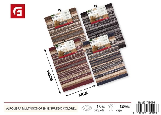 [131718056] Alfombra multiusos Orenense surtido de colores 57x140 cm - Textiles y decoración del hogar