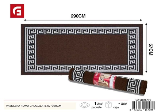 [131715790] Pasillera Roma chocolate 57*290 cm - Alfombras