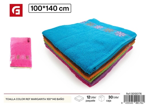 [130100176] Toalla color ref Margarita 100x140cm - Textiles para el hogar