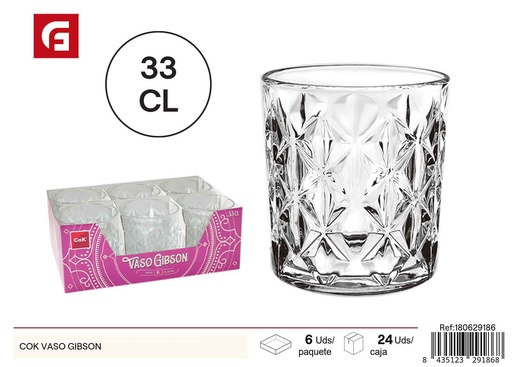 [180629186] Vaso Gibson COK - Vidrio y cerámica, vaso decorativo