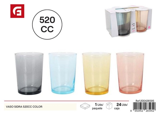 [200426595] Vaso de sidra de 520 cc color - Vajilla de vidrio