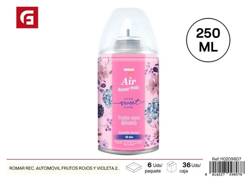 [110209807] Recambio para coche - 250ml Frutos rojos y violeta