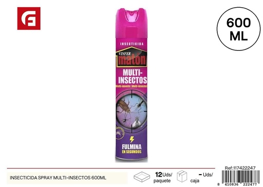 [117422247] Insecticida spray multi-insectos 600 ml - Productos de limpieza