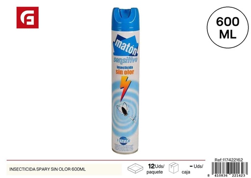 [117422162] Insecticida spray sin olor 600ml - Productos de limpieza y hogar