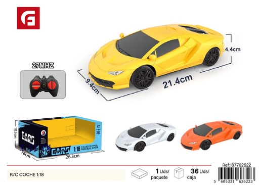 [187762622] Coche RC 1:18 - Juguete control remoto