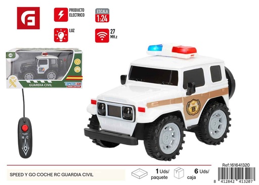 [161641320] Coche RC Guardia Civil Speed y Go - Juguetes para niños