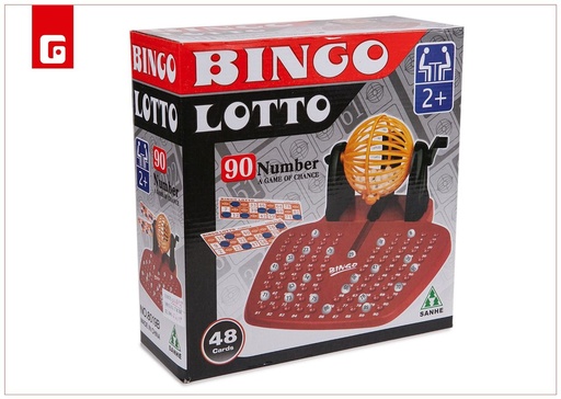 [160638109] Bingo con 90 números y 48 cartones - Juegos de mesa clásico de bingo