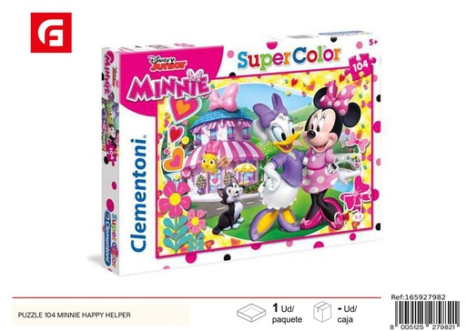 [165927982] Puzzle Minnie Happy Helper 104 piezas - Juguete educativo y de entretenimiento