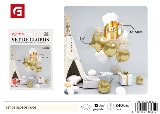 [203936534] Set de globos 13UDS - Decoración de fiestas