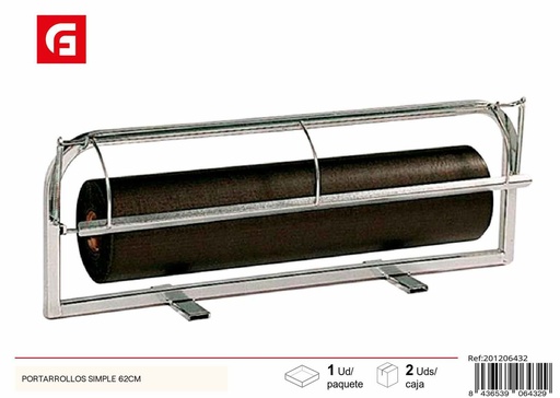 [201206432] Portarrollos simple para rollo de papel 62cm - Soporte de papel de regalo