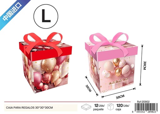 [20902] Caja para regalos con impresión plana grande 30*30*30cm - Cajas de regalo