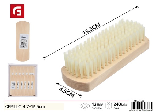 [50308] Cepillo de madera de 4.7*13.5 cm - Cuidado del calzado