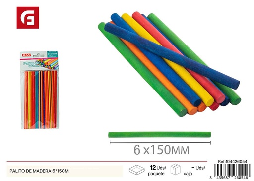 [104426054] Palitos de madera 6x15 cm - Manualidades