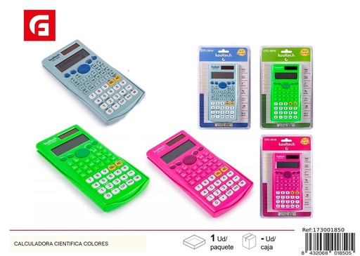 [173001850]  Calculadora científica de colores - Material de oficina y calculadoras