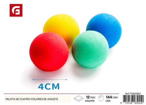 [171003921] Pelota de juguete de cuatro colores - Juguetes para mascotas