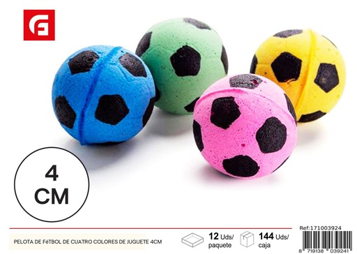 [171003924] Pelota de fútbol de juguete 4cm - Juguetes para perros