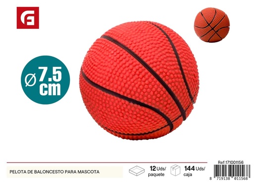 [171001156] Pelota de baloncesto para mascotas - 7.5 cm