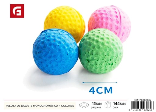 [171003925] Pelota de juguete monocromática para mascotas 4 colores - Juguetes para perros