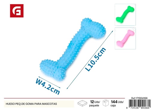 [171004166] Juguete para mascotas hueso de goma pequeño - Juguetes para perros