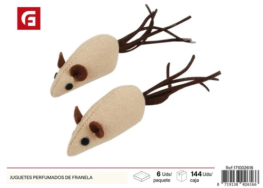 [171002616] Juguete perfumado de franela para mascotas