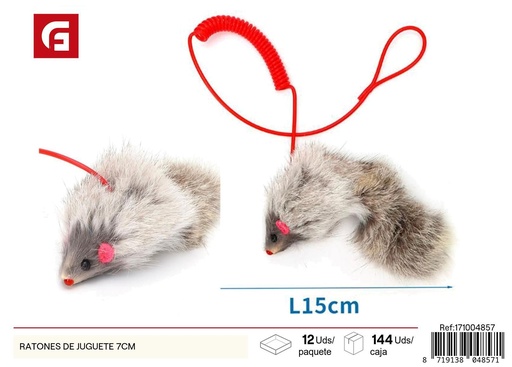 [171004857] Ratones de juguete 7 cm - Juguetes para gatos