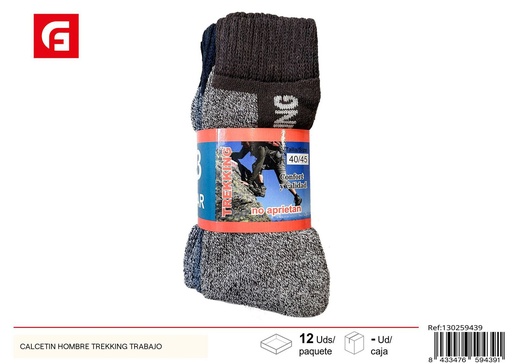 [130259439] Calcetín hombre trekking trabajo - Ropa y accesorios
