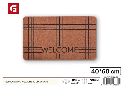 [131717637] Felpudo Living Welcome 40 cm x 60 cm - Bienvenida y decoración para el hogar