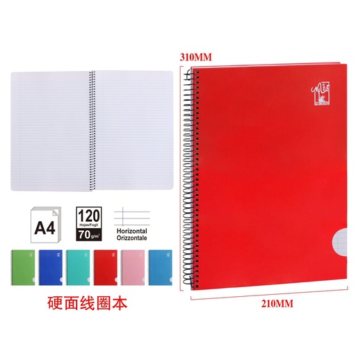 [998586] Cuaderno A4 horizontal - Material escolar