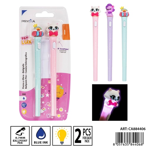 [0234410] Bolígrafo iluminante 0.7mm - Estilográfica con tinta de colores