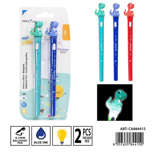 [0234418] Bolígrafo iluminante 0.7mm - Increíble bolígrafo de colores