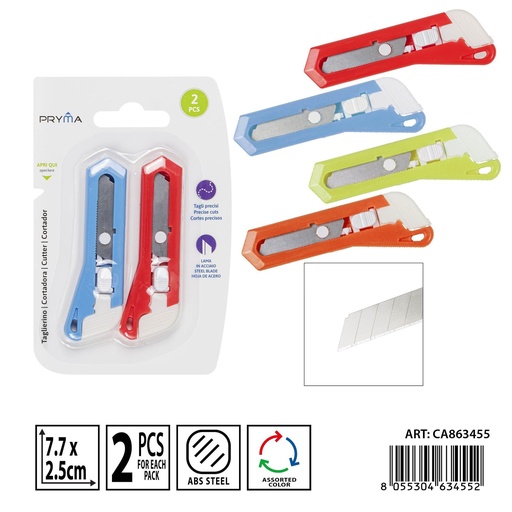 [0235930] Cortador 177x25 mm 2 piezas - Accesorios para escritura