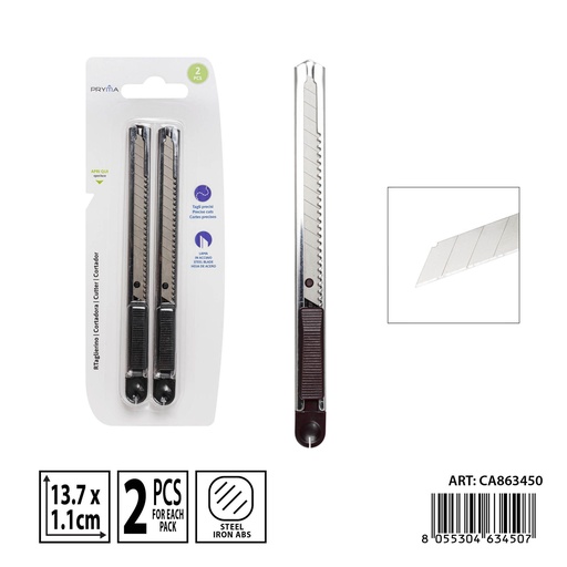 [0235925] Cortador 137x11 mm 2 piezas - Accesorios para escritura