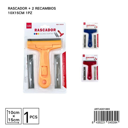 [A001889] Rascador con 2 recambios 10x15 cm 1 pieza - Herramientas de cocina