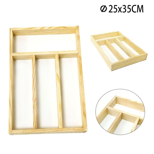 [A000032] Organizador de cubiertos 25x35 cm - Accesorios de cocina y almacenamiento