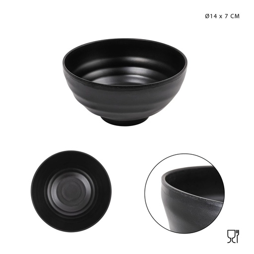 [0224512] Cuenco de melamina redondo D14x7 cm - Accesorios de cocina y melamina