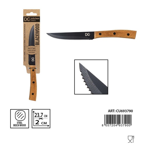 [0233415] Cuchillo para carne 23.7 x 2 cm - Utensilio de cocina