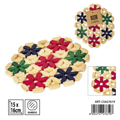 [0235329] Salvamantel de bambú 15x16 cm - Utensilios de cocina