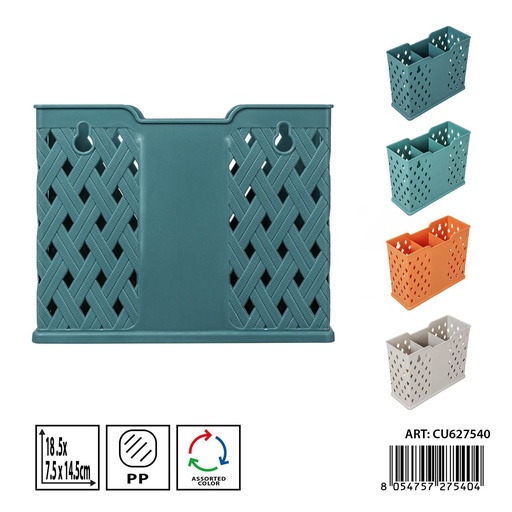 [0236871] Porta cubiertos de plástico 18x7x14.5cm - Organización y practicidad