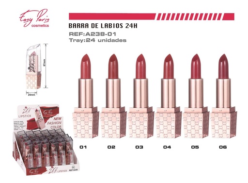 [A238-01] Labial de larga duración 24H 24/U - Maquillaje para labios