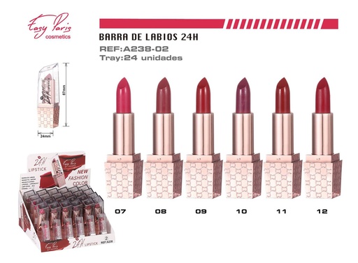 [A238-02] Labial de larga duración 24H 24/U - Maquillaje para labios