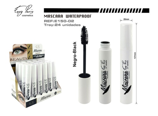 [E150-02] Máscara Voluminizadora Negra 24/U - Maquillaje y productos para pestañas