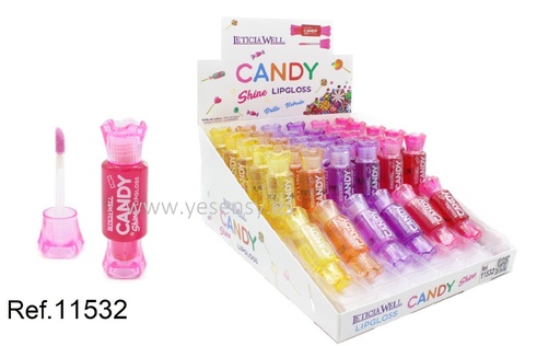 [8435433225638] Lápiz labial glossy 6 colores 36 unidades - Maquillaje labial