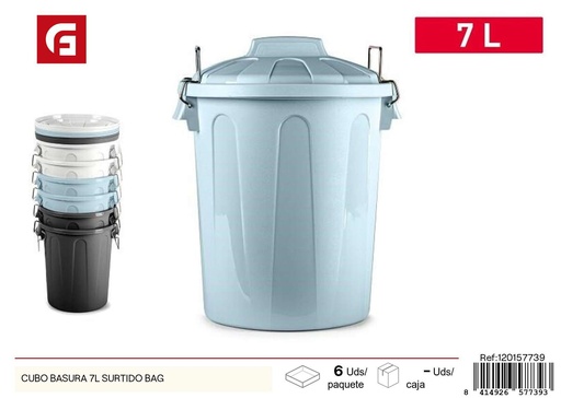 [120157739] Cubo basura 7L surtido bag - Papeleras de plástico y artículos para el hogar